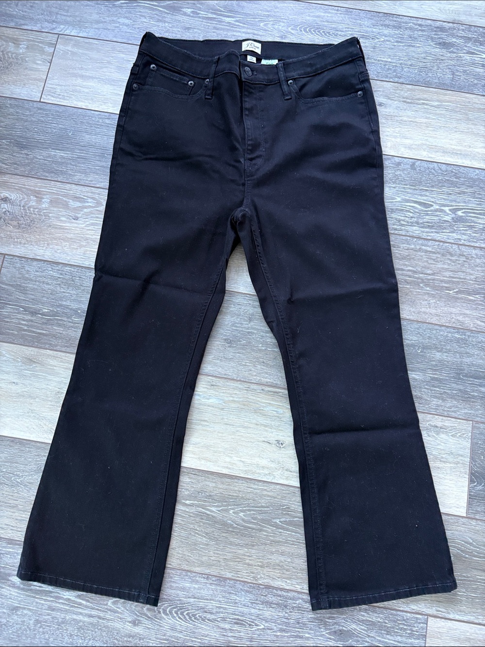 J. Crew Black Wide Leg Jeans